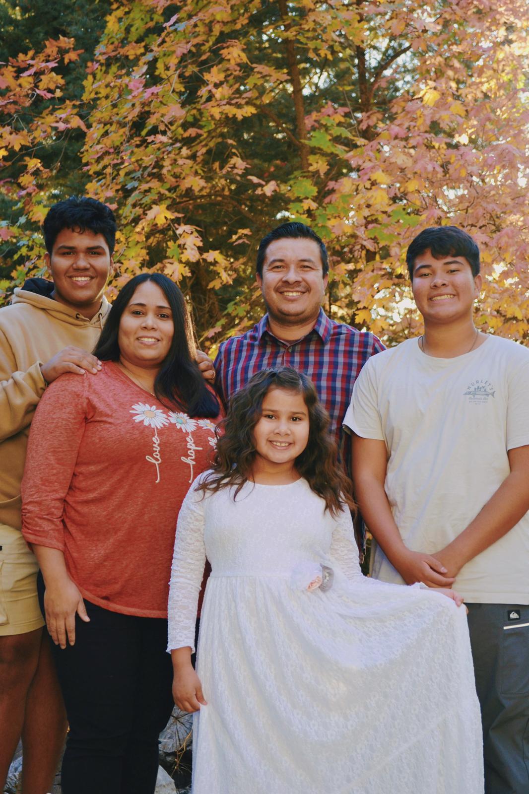 Foto de Susan Padilla y su familia